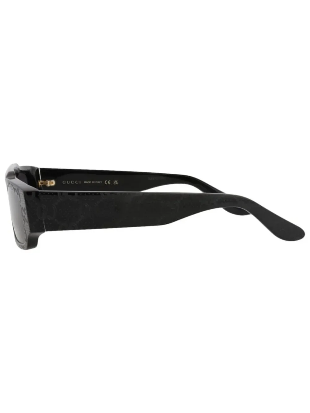 New Gucci Women's Sunglasses Square Rectangle Recycled Acetate Frame Mens Black